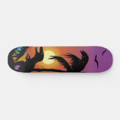 Dinosaur op Dawn Skateboard (Horizontaal)