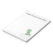 Dinosaur op mijn hoofd! Notitieblok (Gedraaid)
