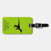 Dinosaur Outline Jurassic Era Bagagelabel (Voorkant horizontaal)