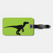Dinosaur Outline Jurassic Era Bagagelabel (Achterkant horizontaal)