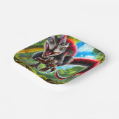 Dinosaur Papieren Bordje (Gebogen)