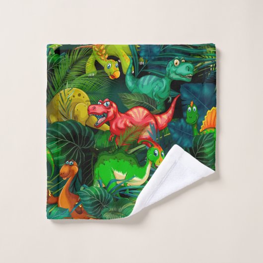 Dinosaur Park Bad Handdoek (Wasdoekje)