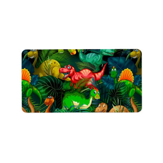 Dinosaur Park Etiket (Voorkant)