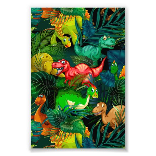 Dinosaur Park Foto Afdruk (Voorkant)