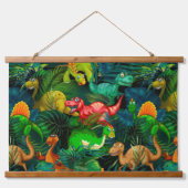 Dinosaur Park Hangend Wandkleed (Voorkant)