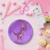 Dinosaur Party Bord Paarse (Feest)