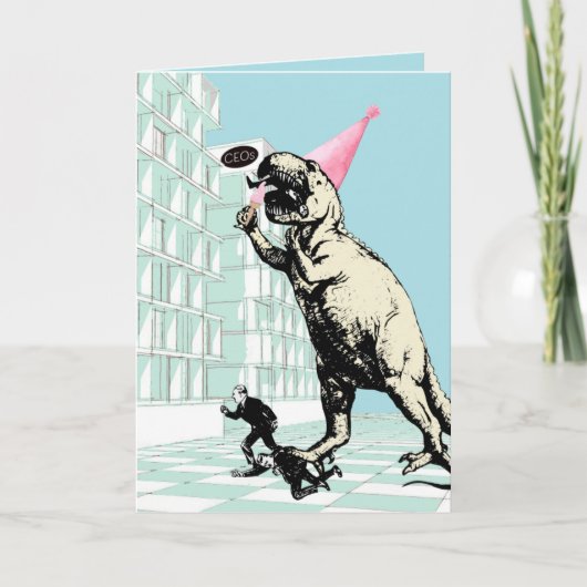 Dinosaur Party! Kaart (Voorkant)