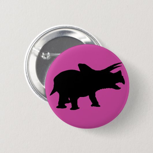 Dinosaur Party Roze Ronde Button 5,7 Cm (Voorkant /achterkant)