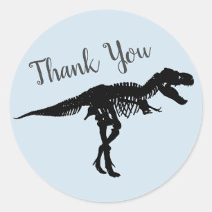 Dinosaur Party Tyrannosaurus RexDank u Stickers