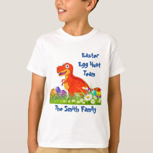 Dinosaur Pasen Eierzoekteam T-shirt
