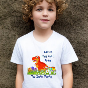 Dinosaur Pasen Eierzoekteam T-shirt