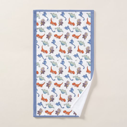 Dinosaur Pattern Bathroom Towel Set Bad Handdoek (Handdoek)