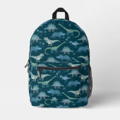 Dinosaur Pattern Bedrukte Rugzak (Voorkant)