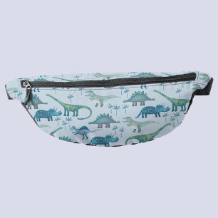 Dinosaur Pattern Blue Heuptasje