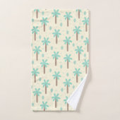 Dinosaur Pattern Blue Monogrammed Kind Boy Bathroo Bad Handdoek (Handdoek)