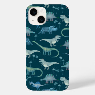 Dinosaur Pattern Green Case-Mate iPhone 14 Hoesje