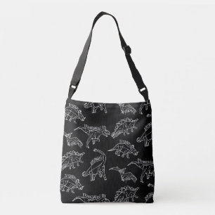Dinosaur Pattern Silhouette Crossbody Bag Tas