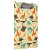Dinosaur Pattern Silhouette Klembord (Rechts)