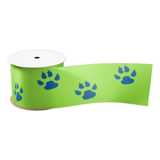 Dinosaur Paw Print Pattern Green Blue Birthday Lint (Spoel)