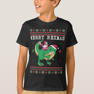 Dinosaur Père Noël T-Rex Sweat de Noël moche