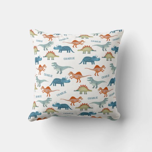 Dinosaur Persoonlijke benaming Kussen (Achterkant)