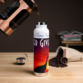 Dinosaur Persoonlijke naam en tekst Waterfles