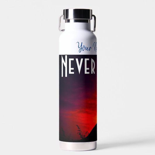 Dinosaur Persoonlijke naam en tekst Waterfles (Voorkant)