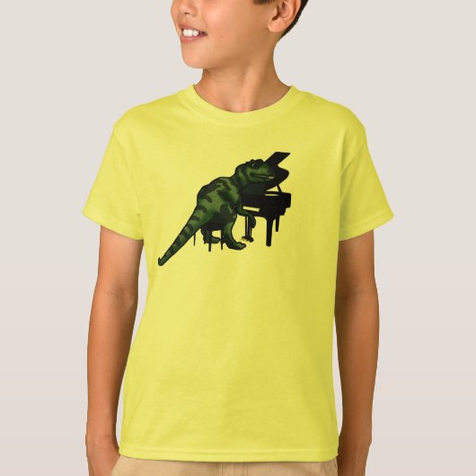 Dinosaur Pianist T-shirt (Voorkant)