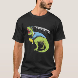 Dinosaur Pilgrim en Turkije THANKSGIVING RAWR T-shirt