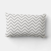 Dinosaur Pillow in Green met Gray Chevron Stripes Kussen (Achterkant)
