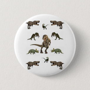 Dinosaur Pin Ronde Button 5,7 Cm