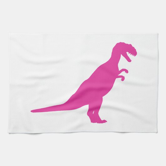 Dinosaur Pink Theedoek (Horizontaal)