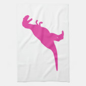 Dinosaur Pink Theedoek (Verticaal)
