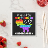 Dinosaur Poppin My Way Through Kindergarten Servet (Insitu)