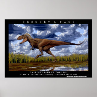 Dinosaur Poster Daspletosaurus Greg Paul