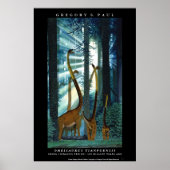 Dinosaur Poster Omeisaurus Gregory Paul (Voorkant)