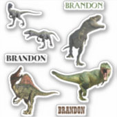 Dinosaur Predators Tyrannosaurs Raptor Sticker (Voorkant)