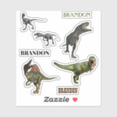 Dinosaur Predators Tyrannosaurs Raptor Sticker (Vel)