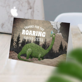 Dinosaur Prehistc Boys Birthday Bedankkaart