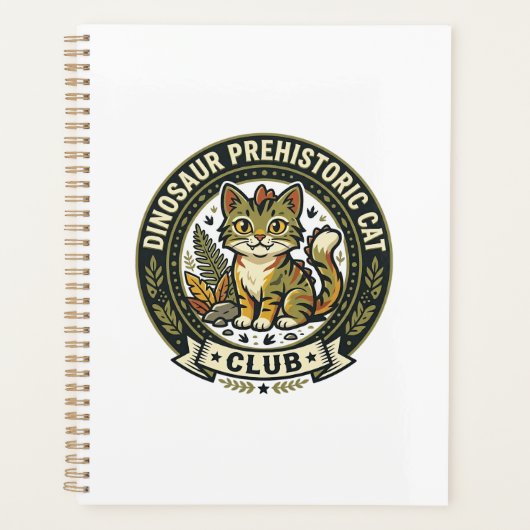 Dinosaur Préhistorique Chat Chat Graphique Tee Art (Devant)