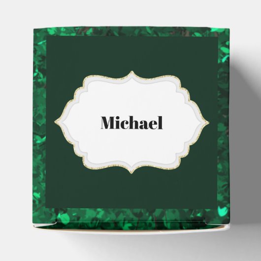 Dinosaur prehistorisch oerwoud vuur vlammen jongen bedankdoosjes (Bovenkant)