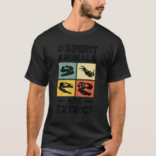 Dinosaur Prehistorische Botten Hunter Paleontoloog T-shirt