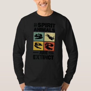 Dinosaur Prehistorische Botten Hunter Paleontoloog T-shirt