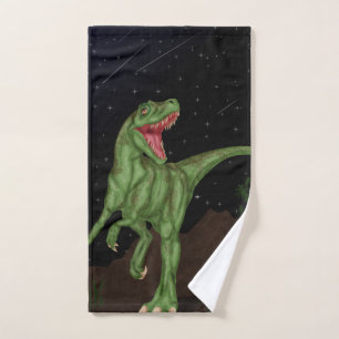 Dinosaur - Prehistorische nacht Bad Handdoek