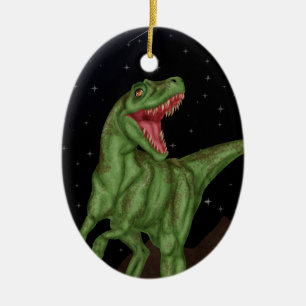 Dinosaur - Prehistorische nacht Keramisch Ornament