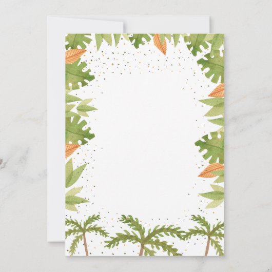 Dinosaur première invitation anniversaire Dinosaur (Dos)