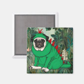 Dinosaur Pug Magneet (Voorkant / Achterkant)