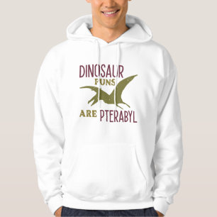 Dinosaur Puns zijn terabyl Hoodie