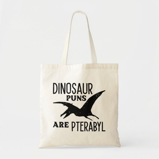 Dinosaur Puns zijn terabyl Tote Bag (Voorkant)