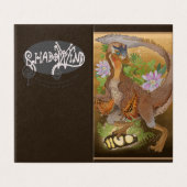 Dinosaur Raptor Jungle Art Anniversaire (Outside Unfolded)